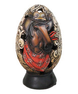 Rustic Western Horse With Cowboy Hat and Red Scarf Egg Money Piggy Bank ... - $515.99 MXN