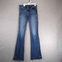 American Eagle Kick Boot Stretch Jeans Women&#39;s 4 X-Long 28x34&quot; Casual We... - $20.00
