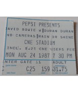 DAVID BOWIE 1987 TICKET STUB CNE STADIUM TORONTO GLASS SPIDER TOUR CPI P... - $25.71 CAD