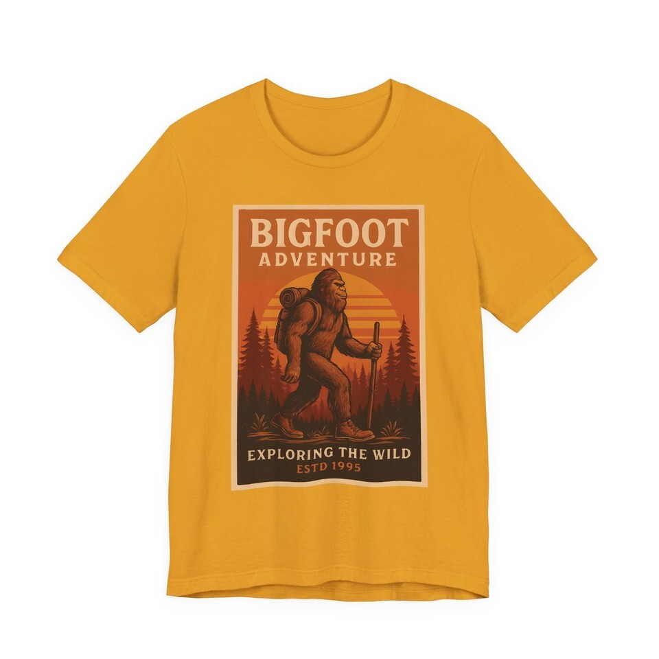 Bigfoot Adventure Tee, Explore the Wild Shirt, Outdoor Apparel, Nature Lover Item image 15