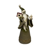 Vintage 10&quot;  Wizard Santa Claus Holding Birdhouse Ceramic Decorations Mantle - £18.67 GBP