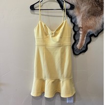 LlKELY $185 NWT Lillie Mini Flounce Dress Snapdragon Yellow 6 YD662001LYB - £65.19 GBP