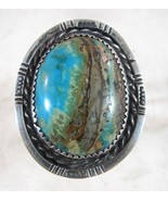 Vintage Ruth Lindquist Designs Sterling Silver Turquoise Ring - £212.33 GBP