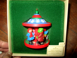 1981 Hallmark Skater&#39;s Carousel Dated Christmas Ornament 4th in Series MIB - £13.97 GBP