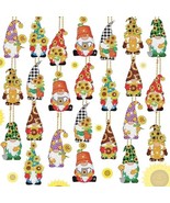 Diamond Painting Key Chains Kit DIY Crafts Sunflower Gnome 24pcs Keychai... - $59.56 CAD