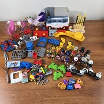 Vintage Playmobil Lot of 100+ Figures, Accessories, Parts 1980’s-2000’s - $49.50
