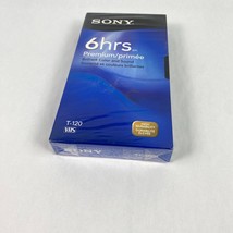 Sony Vhs Premium Blank Video Tapes T120VR 6 Hours New - £6.70 GBP