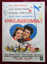 1955 Original Movie Poster Oklahoma Gordon MacRae Gloria Grahame Gene Nelson YU - £99.84 GBP