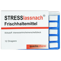 STRESSlassnach funny motivational chewing gum -Pack of 12 pc.-Made in Ge... - £3.10 GBP