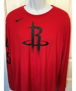Houston Rockets Mens Nike Legacy L/S Tri-Blend T-Shirt - Large - NWT - $38.26 CAD