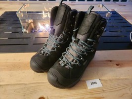 Keen Womens Black Leather Winter &amp; Snow Boots Shoes 9.0 Medium (B,M) BHF... - £78.34 GBP