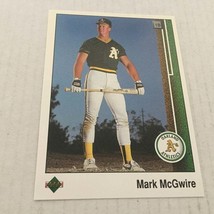 1989 Upper Deck Oakland A&#39;s Mark McGwire Trading Card #300 - £3.12 GBP