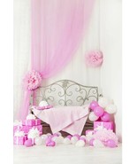 Girl&#39;s Birthday/Baby Shower Digital Photo Print Vinyl Backdrop Size 8&#39; x... - $563.31 MXN
