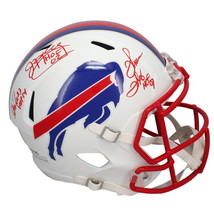 Andre Reed, Jim Kelly and Thurman Thomas Autographed Full Size Helmet Beckett - £714.17 GBP