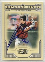 Lars Anderson signed card 2008 Donruss Threads Diamond Kings - $10.08