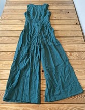 Calvin Klein Women’s Sleeveless tie Front Jumpsuit Size 2 Green F12 - £27.07 GBP