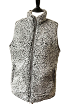 Thread + Supply Women&#39;s Sz L Sherpa Vest Full Front Zipper Pockets Colla... - £14.85 GBP