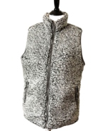 Thread + Supply Women&#39;s Sz L Sherpa Vest Full Front Zipper Pockets Colla... - £14.91 GBP