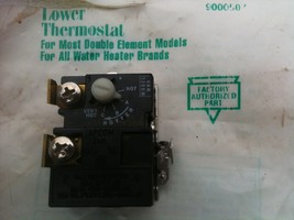 Water Heater thermostat (lower) fits most double element water heaters  - $94.23 MXN