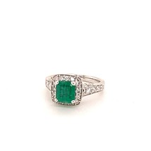 Diamond Emerald Ring 14k Gold 1.40 TCW Certified $4,950 920938 - £1,131.64 GBP