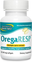 North American Herb &amp; Spice Orega Resp P73-60 Softgels - Supports Immune &amp; Respir - £39.16 GBP