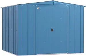 Arrow Sheds 8&#39; x 8&#39; Outdoor Steel Storage Shed, Blue - £878.19 GBP