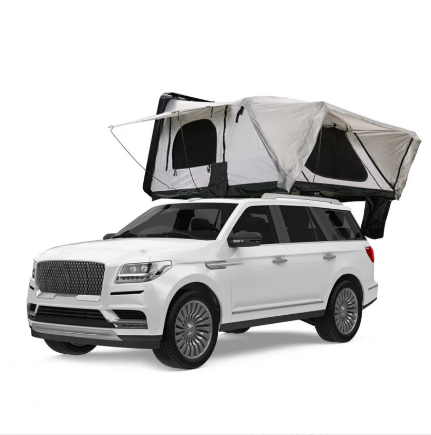3-4 Person Car Roof Tent Roof Top Tent Hard Shell Side Turn Outdoor Camping Tent - £4,915.43 GBP