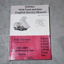 Daihatsu Hijet 660cc Pickup Van English Service Manual Full Mechanical V... - $69.29