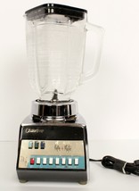 Oster Pulse Matic 10-Speed Blender Chrome Mid-Century WORKS GREAT USA MADE - £22.08 GBP