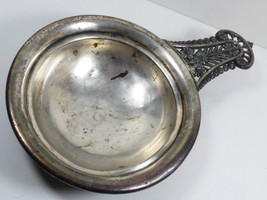 VTG Victorian Silverplate round open Serving Bowl dish with handle - $54.70