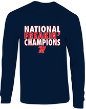 Ole Miss Rebels Baseball CWS National Freakin Champions Long Sleeve T-Shirt - £20.35 GBP+
