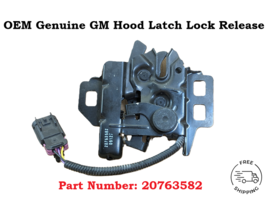 OEM 2008-2009 Hummer H2 Hood Latch Lock Release Assembly w Sensor 20763582 - $19.79