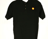 SHELL Gas Station Oil Employee Uniform Polo Shirt Black Size M Medium NEW - £20.05 GBP