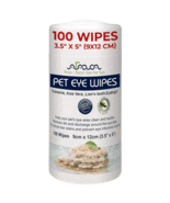 Dog Eye Wipes for Pets Cats Puppies &amp; Kittens 100 Count Medicated Remove... - £15.62 GBP