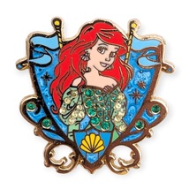 Little Mermaid Disney Pin: Ariel, Jewel Princess Crest - £19.79 GBP