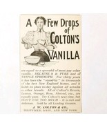 Colton Vanilla Extract Flavoring 1897 Advertisement Victorian Baking ADB... - $19.99