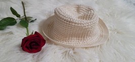 Globus Summer Women&#39;s Sun Beach Straw Hat Floppy Foldable Wide Brim  Gardening  - £11.86 GBP