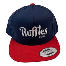 Ruffles Brand Snapback Blue Red Flat Bill Hat Yupoong - $13.60