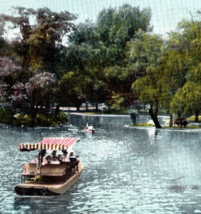 Public Garden Lake Postcard Vintage Antique Boston Massachusetts 1908 - £7.95 GBP
