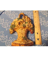 Door Stop-Vintage Flower Basket Iron Door Stop - $61.54 CAD