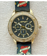 Ed Hardy Gold-Tone w/Black Dial 38mm Women's Watch (Style# 14982G-42-G01) - $273.13 MXN Ed Hardy Gold-Tone w/Black Dial 38mm Women's Watch (Style# 14982G-42-G01) - $273.13 MXN