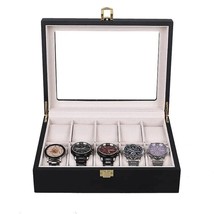 Matte Wooden Watch Case Organizer Spray Paint Mechanical Watch Storage B... - £34.89 GBP+