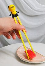 Yellow Giant Panda Reusable Training Chopsticks Set With Silicone Helper... - €9,93 EUR
