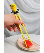 Yellow Giant Panda Reusable Training Chopsticks Set With Silicone Helper... - €9,85 EUR