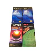 4 Tape VHS SONY T-120 TDK Revue RCA T120 6 Hr Factory Sealed Blank Media... - $282.52 MXN