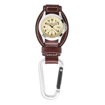 Dakota Leather Field Clip Watch, Leather Fob Strap, Lightweight Dress Watch - $59.95