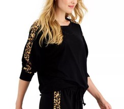 Jenni Womens On Repeat Sleep Top Size X-Large Color Deep Black - £24.99 GBP