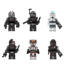 6pcs Clone Force 99/The Bad Batch Echo Hunter Tech Wrecker Star Wars Min... - $16.98