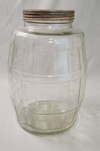 Vintage Carnation Malted Milk Duraglass Large Glass Barrel Jug Illinois Glass - £29.86 GBP