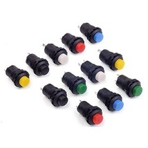 Cylewet 12Pcs 12mm Self-Locking Latching Push Button Switch Pack of 12 C... - £15.63 GBP